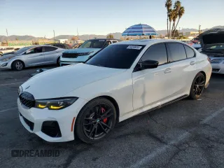 2022 BMW 3 Series M340i with VIN 3MW5U7J07N8C40822, listed as a Copart auction lot 84839034 with 92,672 mi miles and Salvage Title. Bid and sale history available at carsss.com. Image 1.