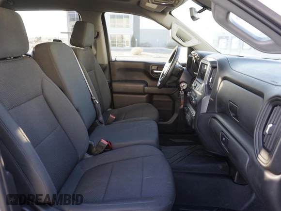2021 Chevrolet Silverado 1500 Work Truck with VIN 1GCUYAEF7MZ143140, listed as a Copart auction lot 83848554 with 50,449 mi miles and Clean Title. Bid and sale history available at DreamBid. Image 5.