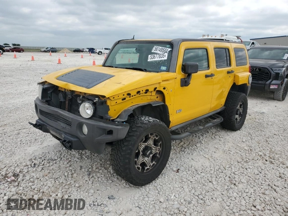 2007 Hummer H3 SUV with VIN 5GTDN13E578151999, listed as a Copart auction lot 53677835 with 120,164 mi miles and Clean Title. Bid and sale history available at carsss.com. Image 1.