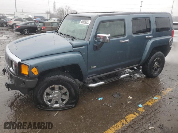 2007 Hummer H3 SUV with VIN 5GTDN13E778180324, listed as a Copart auction lot 43635605 with 234,579 mi miles and Clean Title. Bid and sale history available at DreamBid. Image 1.