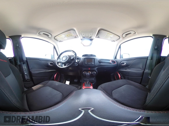 2015 Jeep Renegade Trailhawk with VIN ZACCJBCT8FPB33586, listed as a IAAI auction lot 42590207 with 127,168 mi miles and . Bid and sale history available at DreamBid. Image 19.