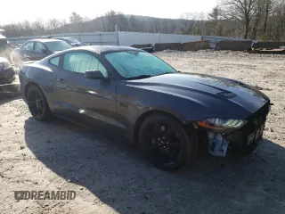 2020 Ford Mustang GT with VIN 1FA6P8CF5L5160571, listed as a Copart auction lot 49490595 with 73,863 mi miles and Salvage Title. Bid and sale history available at DreamBid. Image 4.