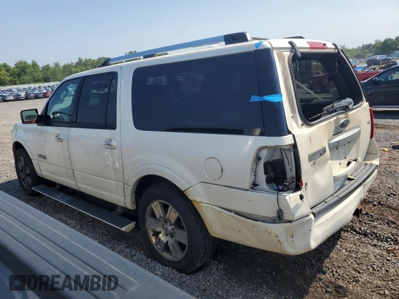 2008 Ford Expedition Max Limited with VIN 1FMFK20538LA42213, listed as a Copart auction lot 61907205 with 282,067 mi miles and Salvage title. Bid and sale history available at DreamBid. Image 2.