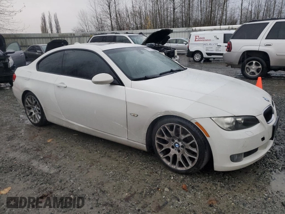 2009 BMW 3 Series 328i with VIN WBAWV13539PG07457, listed as a Copart auction lot 80761734 with 133,384 mi miles and Salvage Title. Bid and sale history available at carsss.com. Image 4.