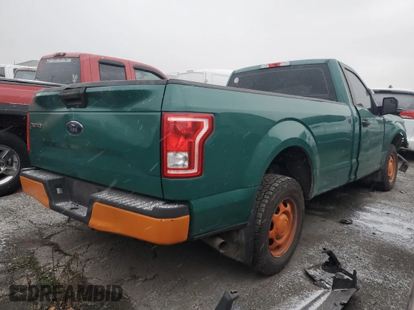 2017 Ford F-150 XL with VIN 1FTMF1C88HKC37763, listed as a Copart auction lot 52738935 with Not Provided miles and Salvage Title. Bid and sale history available at carsss.com. Image 3.