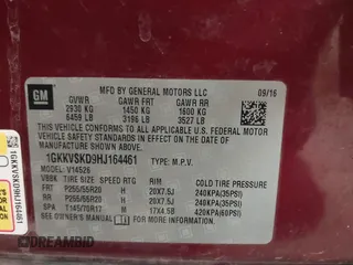 2017 GMC Acadia Limited with VIN 1GKKVSKD9HJ164461, listed as a IAAI auction lot 41887624 with 76,963 mi miles and . Bid and sale history available at carsss.com. Image 9.