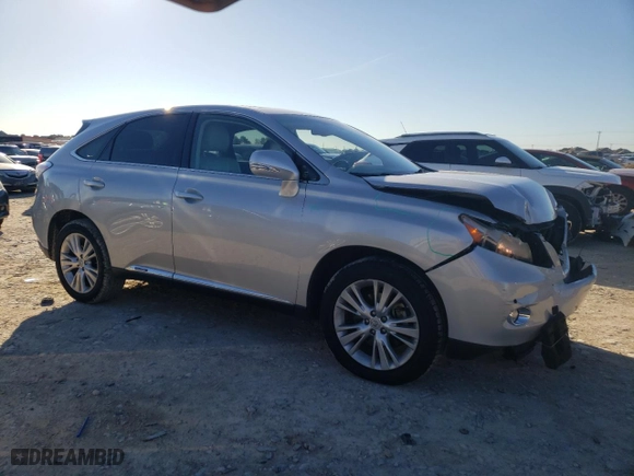 2012 Lexus RX 450h with VIN JTJZB1BA0C2407383, listed as a Copart auction lot 80558294 with 105,944 mi miles and Salvage Title. Bid and sale history available at carsss.com. Image 4.