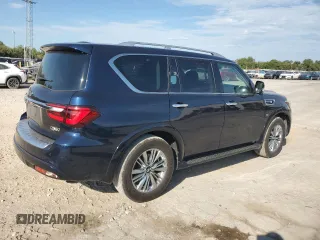 2018 Infiniti QX80 with VIN JN8AZ2NE7J9193002, listed as a Copart auction lot 72752564 with 100,692 mi miles and Salvage Title. Bid and sale history available at carsss.com. Image 3.