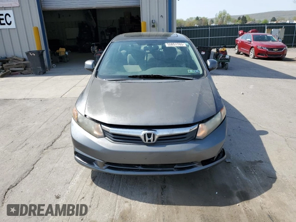 2012 Honda Civic EX with VIN 2HGFB2F83CH311453, listed as a Copart auction lot 55051765 with 242,944 mi miles and Salvage Title. Bid and sale history available at DreamBid. Image 5.