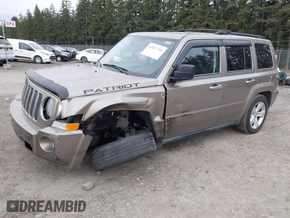 2008 Jeep Patriot Sport with VIN 1J8FF28W88D748313, listed as a IAAI auction lot 41837705 with 159,640 mi miles and . Bid and sale history available at carsss.com. Image 2.