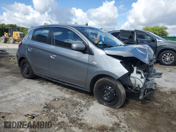 2021 Mitsubishi Mirage ES z VIN ML32AUHJ7MH008519, wystawiony jako Copart lot #56469705 z przebiegiem 128 811 mil mil oraz Szkoda całkowita • Salvage title. Historia ofert i sprzedaży dostępna na DreamBid. Obrazek 4.