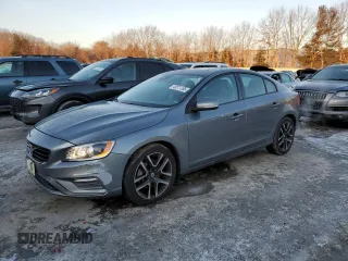 2017 Volvo S60 Dynamic with VIN YV140MTL7H2424767, listed as a Copart auction lot 43571285 with 90,985 mi miles and Salvage Title. Bid and sale history available at carsss.com. Image 1.