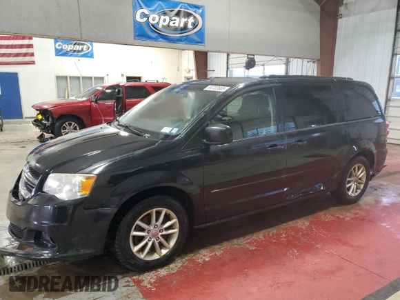 2014 Dodge Grand Caravan SXT with VIN 2C4RDGCG4ER388702, listed as a Copart auction lot 44722665 with 206,299 mi miles and Salvage Title. Bid and sale history available at DreamBid. Image 1.