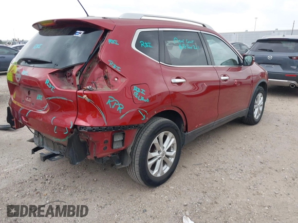 2014 Nissan Rogue S with VIN 5N1AT2MVXEC755798, listed as a IAAI auction lot 41947261 with 156,149 mi miles. Bid and sale history available at carsss.com. Image 4.