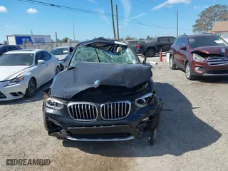 2020 BMW X3 sDrive30i with VIN 5UXTY3C03L9D58004, listed as a IAAI auction lot 40703189 with 1 mi miles. Bid and sale history available at carsss.com. Image 6.