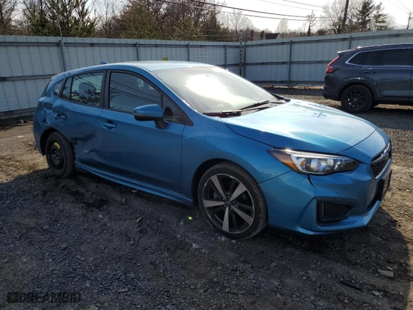 2019 Subaru Impreza Sport with VIN 4S3GTAJ67K3751600, listed as a Copart auction lot 49186655 with 46,412 mi miles and Salvage Title. Bid and sale history available at carsss.com. Image 4.