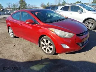 2012 Hyundai Elantra GLS with VIN KMHDH4AE3CU477283, listed as a IAAI auction lot 41701491 with 210,614 mi miles. Bid and sale history available at carsss.com. Image 1.