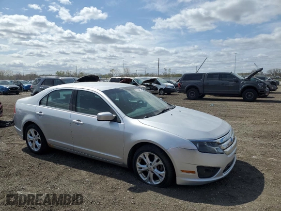 2012 Ford Fusion SE with VIN 3FAHP0HG1CR340168, listed as a Copart auction lot 52154405 with 167,850 mi miles and Salvage Title. Bid and sale history available at DreamBid. Image 4.