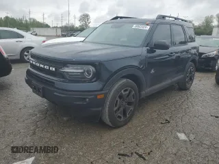 2022 Ford Bronco Sport Outer Banks with VIN 3FMCR9C69NRD27412, listed as a Copart auction lot 49563424 with 53,031 mi miles and Salvage title. Bid and sale history available at DreamBid. Image 1.