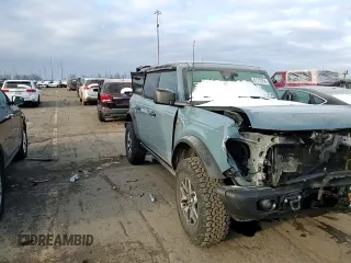 2022 Ford Bronco with VIN 1FMEE5DH8NLA89385, listed as a Copart auction lot 81772054 with 28,064 mi miles and Salvage Title. Bid and sale history available at DreamBid. Image 11.