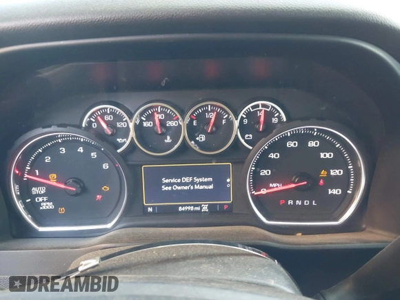 2021 Chevrolet Silverado 1500 LT with VIN 3GCUYDET7MG225635, listed as a IAAI auction lot 41907665 with 84,998 mi miles. Bid and sale history available at carsss.com. Image 7.