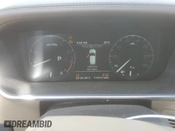 2014 Land Rover Range Rover HSE with VIN SALGS2WF1EA189350, listed as a Copart auction lot 55847345 with 114,410 mi miles and Clean Title. Bid and sale history available at DreamBid. Image 9.