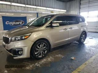 2015 Kia Sedona SX-L with VIN KNDME5C15F6044117, listed as a Copart auction lot 45753765 with 125,900 mi miles and Clean Title. Bid and sale history available at carsss.com. Image 1.