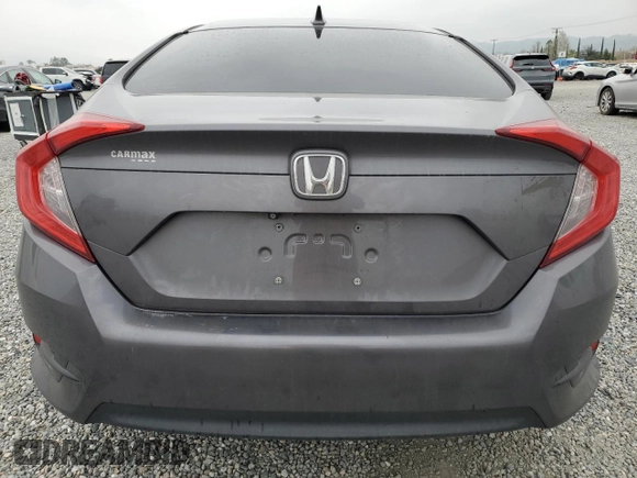 2018 Honda Civic EX with VIN 2HGFC2F77JH519708, listed as a Copart auction lot 50783365 with 88,034 mi miles and Salvage Title. Bid and sale history available at DreamBid. Image 6.