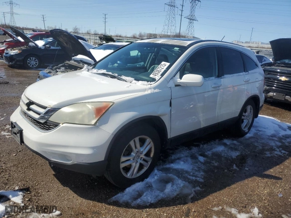 2010 Honda CR-V EX-L with VIN 5J6RE4H70AL032975, listed as a Copart auction lot 49387215 with 384,400 mi miles and Salvage Title. Bid and sale history available at carsss.com. Image 1.