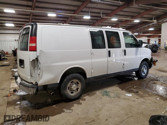 2014 Chevrolet Express Cargo Van with VIN 1GCWGFCA7E1914566, listed as a Copart auction lot 44346645 with 138,632 mi miles and Clean Title. Bid and sale history available at carsss.com. Image 3.