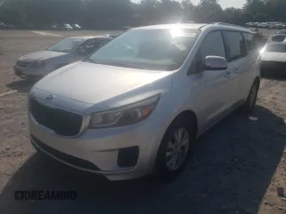 2016 Kia Sedona LX with VIN KNDMB5C10G6131899, listed as a Copart auction lot 66399864 with 121,993 mi miles and Salvage Title. Bid and sale history available at carsss.com. Image 1.