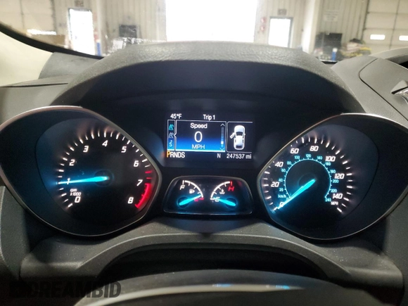 2016 Ford Escape SE with VIN 1FMCU9GX4GUA80300, listed as a Copart auction lot 52875305 with 247,537 mi miles and Salvage Title. Bid and sale history available at DreamBid. Image 9.
