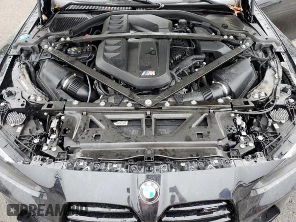 2024 BMW M3 Competition xDrive with VIN WBS43AY0XRFT17144, listed as a Copart auction lot 60822865 with 34,710 mi miles and Salvage title. Bid and sale history available at DreamBid. Image 11.