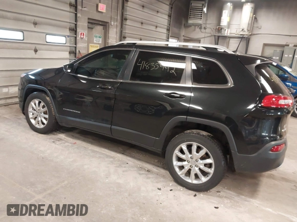 2016 Jeep Cherokee Limited with VIN 1C4PJMDB1GW304332, listed as a IAAI auction lot 41835492 with 84,567 mi miles. Bid and sale history available at carsss.com. Image 3.