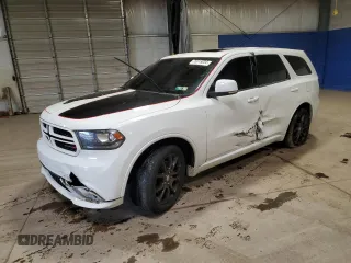 2016 Dodge Durango R/T with VIN 1C4SDHCT6GC392959, listed as a Copart auction lot 75915034 with 91,035 mi miles and Salvage Title. Bid and sale history available at DreamBid. Image 1.