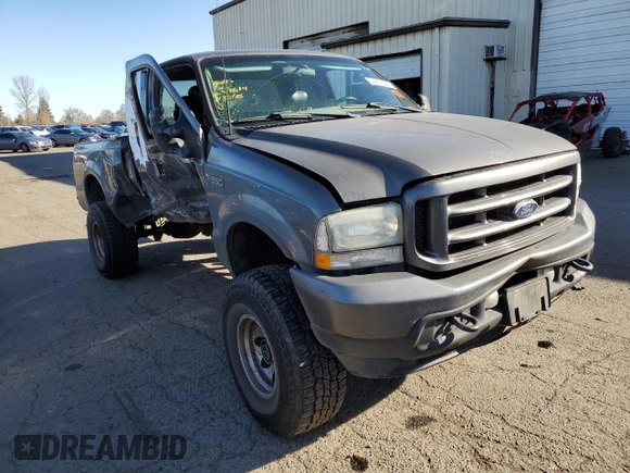 2003 Ford Super Duty F-250 XL with VIN 1FTNX21F13EA03707, listed as a Copart auction lot 44807685 with 0 mi miles and Salvage Title. Bid and sale history available at carsss.com. Image 4.