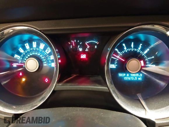 2012 Ford Mustang V6 with VIN 1ZVBP8EM6C5269767, listed as a IAAI auction lot 41609598 with 157,673 mi miles and . Bid and sale history available at DreamBid. Image 7.