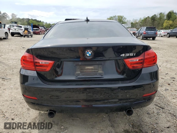 2015 BMW 4 Series 435i with VIN WBA3R1C58FK195520, listed as a Copart auction lot 52079125 with 101,584 mi miles and Salvage title. Bid and sale history available at DreamBid. Image 6.