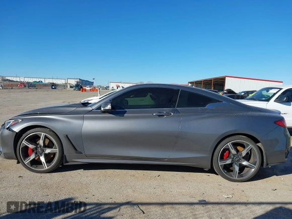 2022 Infiniti Q60 Red Sport 400 with VIN JN1FV7LL2NM680688, listed as a IAAI auction lot 41263397 with 14,001 mi miles and . Bid and sale history available at DreamBid. Image 14.