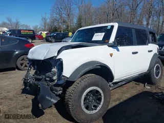 2023 Ford Bronco with VIN 1FMEE5DP0PLC12557, listed as a IAAI auction lot 41854143 with 9,839 mi miles. Bid and sale history available at carsss.com. Image 17.