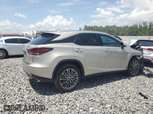 2021 Lexus RX 350 with VIN 2T2JZMAA9MC183642, listed as a Copart auction lot 61768375 with 37,629 mi miles and Salvage title. Bid and sale history available at DreamBid. Image 3.