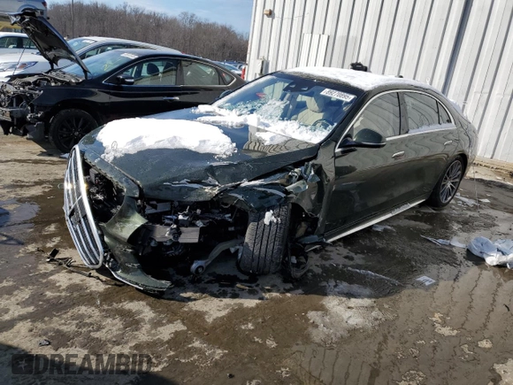 2023 Mercedes-Benz S-Class S 580 with VIN W1K6G7GB1PA236804, listed as a Copart auction lot 89270895 with 0 mi miles and Salvage Title. Bid and sale history available at carsss.com. Image 1.