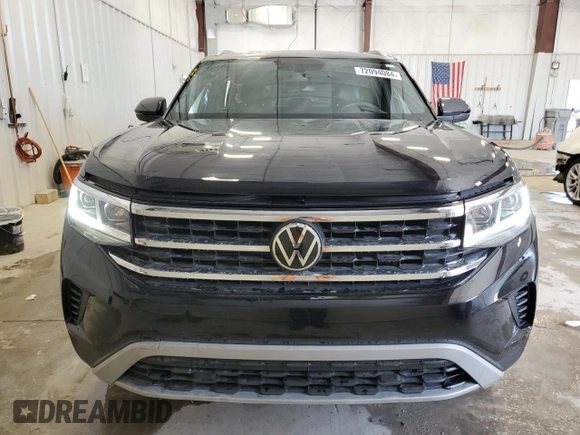 2021 Volkswagen Atlas SE with VIN 1V2LC2CA0MC223095, listed as a Copart auction lot 72094084 with 21,260 mi miles and Salvage title. Bid and sale history available at DreamBid. Image 5.