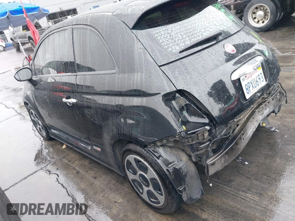 2017 FIAT 500e with VIN 3C3CFFGE0HT561432, listed as a IAAI auction lot 41572417 with 54,001 mi miles. Bid and sale history available at carsss.com. Image 3.