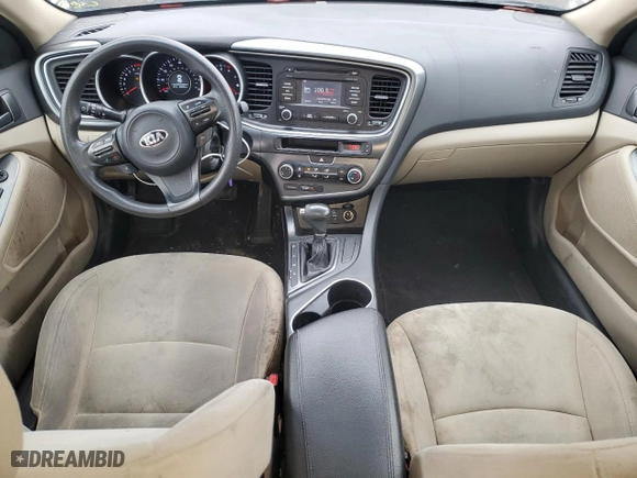 2015 Kia Optima LX with VIN KNAGM4A78F5584825, listed as a Copart auction lot 47816445 with 69,692 mi miles and Salvage Title. Bid and sale history available at carsss.com. Image 8.