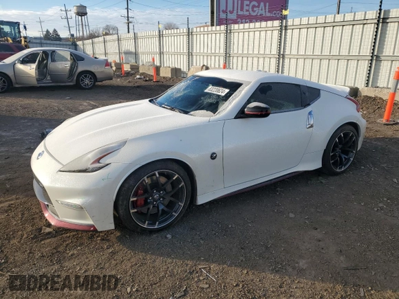 2016 Nissan 370Z z VIN JN1AZ4EH2GM935381, wystawiony jako Copart lot #83220624 z przebiegiem 56 907 mil mil oraz Szkoda całkowita • Salvage title. Historia ofert i sprzedaży dostępna na DreamBid. Obrazek 1.