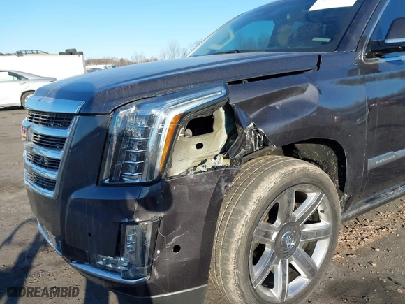 2018 Cadillac Escalade Premium Luxury with VIN 1GYS4CKJXJR217809, listed as a IAAI auction lot 41711281 with 63,482 mi miles. Bid and sale history available at carsss.com. Image 6.