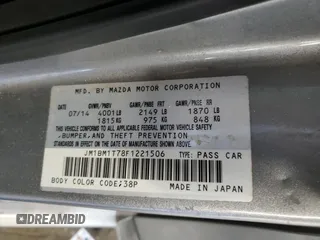 2015 Mazda 3 i SV with VIN JM1BM1T78F1221506, listed as a Copart auction lot 48940495 with 142,869 mi miles and Salvage Title. Bid and sale history available at carsss.com. Image 14.