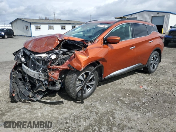 2020 Nissan Murano SV with VIN 5N1AZ2BS8LN145150, listed as a Copart auction lot 51501785 with 32,141 mi miles and Salvage Title. Bid and sale history available at DreamBid. Image 1.