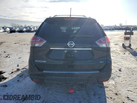 2016 Nissan Rogue SV with VIN 5N1AT2MT0GC918721, listed as a Copart auction lot 45883405 with 42,368 mi miles and Salvage Title. Bid and sale history available at DreamBid. Image 6.